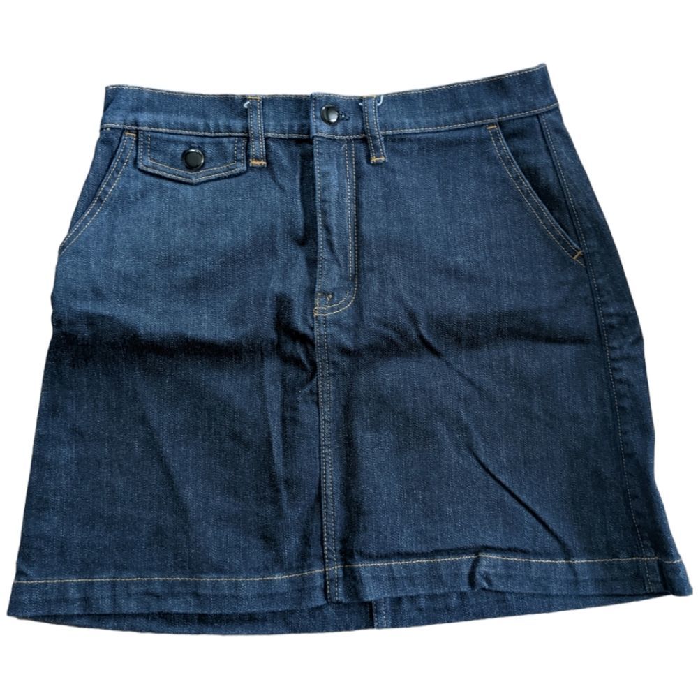 J.Crew Classic Denim Mini Skirt – Dark Wash – Size 28 Medium - Picture 2 of 5
